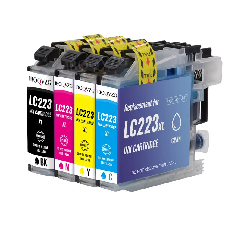 IBOQVZG Printer Cartridge Compatible For Brother LC223 LC221 Ink Cartridge MFC-J4420DW J4620DW J4625DW J5320DW J5620DW Printer