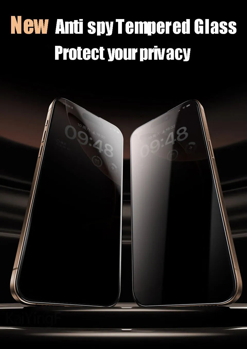 4Pcs Anti-Spy Tempered Glass For iPhone 16 15 14 13 12 11 Pro Max Screen Protector For iPhone XS Max XR Full Cover Privacy Glass