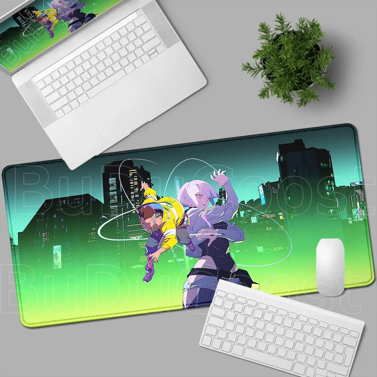 HD Printing New Wallpaper C_cyberpunk E_edgerunners Mouse Pad Non-slip Mousepad Computer Gamer LockEdge Desk Mat PC Keyboard Mat