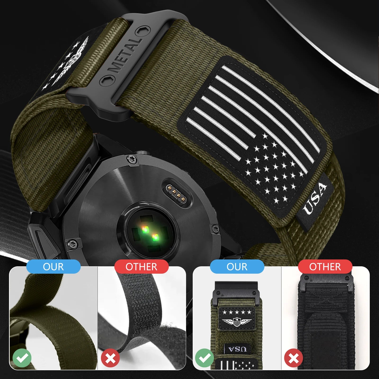 26mm 20mm 22mm Straps for Garmin Fenix 8 7X 7 Pro Fenix 6X 6 5X 5Plus Tactix 7 Quick Fit correa bracelet Fenix 8 band 47mm 51mm