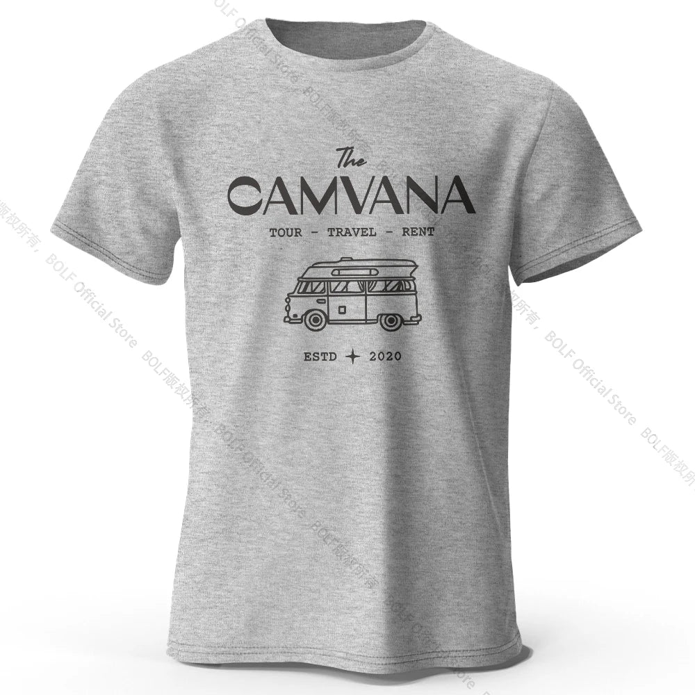 The Camvana Printed T-Shirt 100% Cotton Oversized Abstract Graphic Tees for Men Women Summer Tops Y2K Streetwear