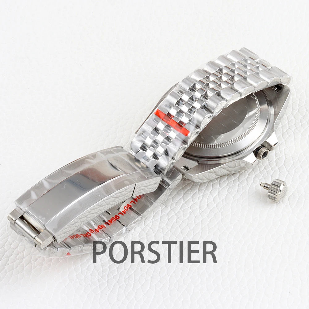 EXP 39mm NH35 Case GMT Bezel Sapphire Glass 316L Stainless steel Waterproof for Explorer Watch Case NH34 NH35 NH36 movement