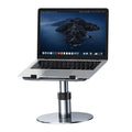 Oatsbasf Metal Laptop Stand Holder Height Adjustable Portable Laptop Table Stand 360° Rotation Desk Reading Holder for 12-17"