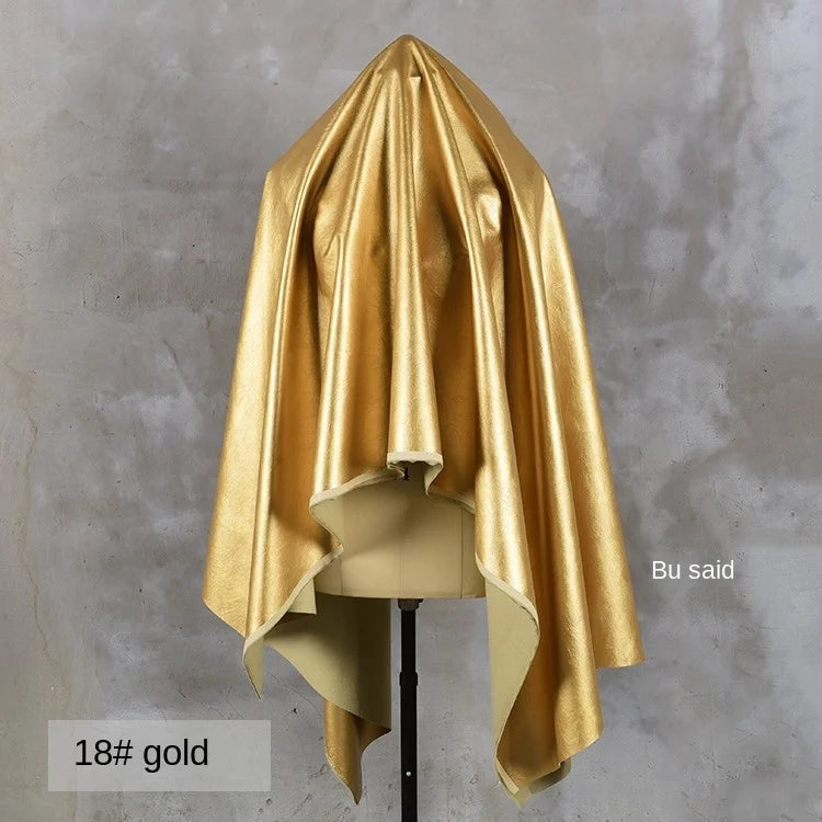 PU Soft Leather Fabric Artificial Leather Waterproof Micro Elastic Clothing Bag Designer Cloth Apparel Diy Sewing