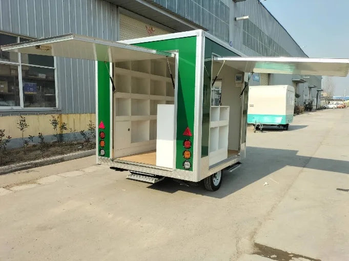 Cheap Mobile Kitchen Trailer Fully Equipped Food Truck Mini Food Cart For Coffee And Snacks Use