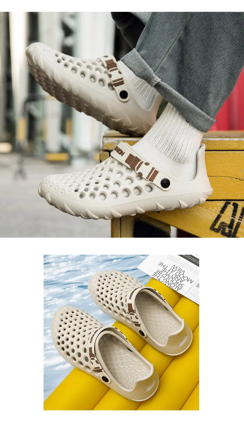 Mens Summer Sandals Comfortable Soft Slippers Breathable Lightweight Outdoor Casual Shoes for Men