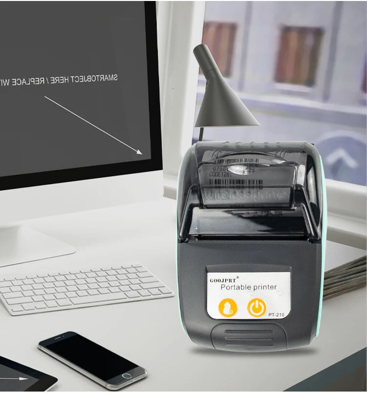 Mini Portable Thermal Printer Bluetooth For Phone Portable Printer Machine For Small Business 58mm Wireless Receipt Impresora