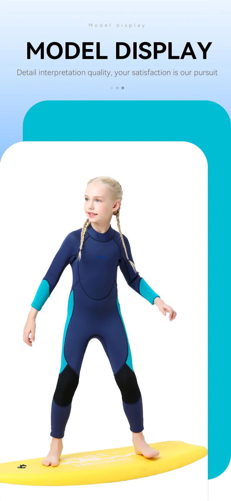 Children's 2mm 3mm Neoprene Wetsuit One-piece Long Sleeve Diving Suit Cold Proof Sunscreen Surfing Swimming Snorkeling Swimsuit