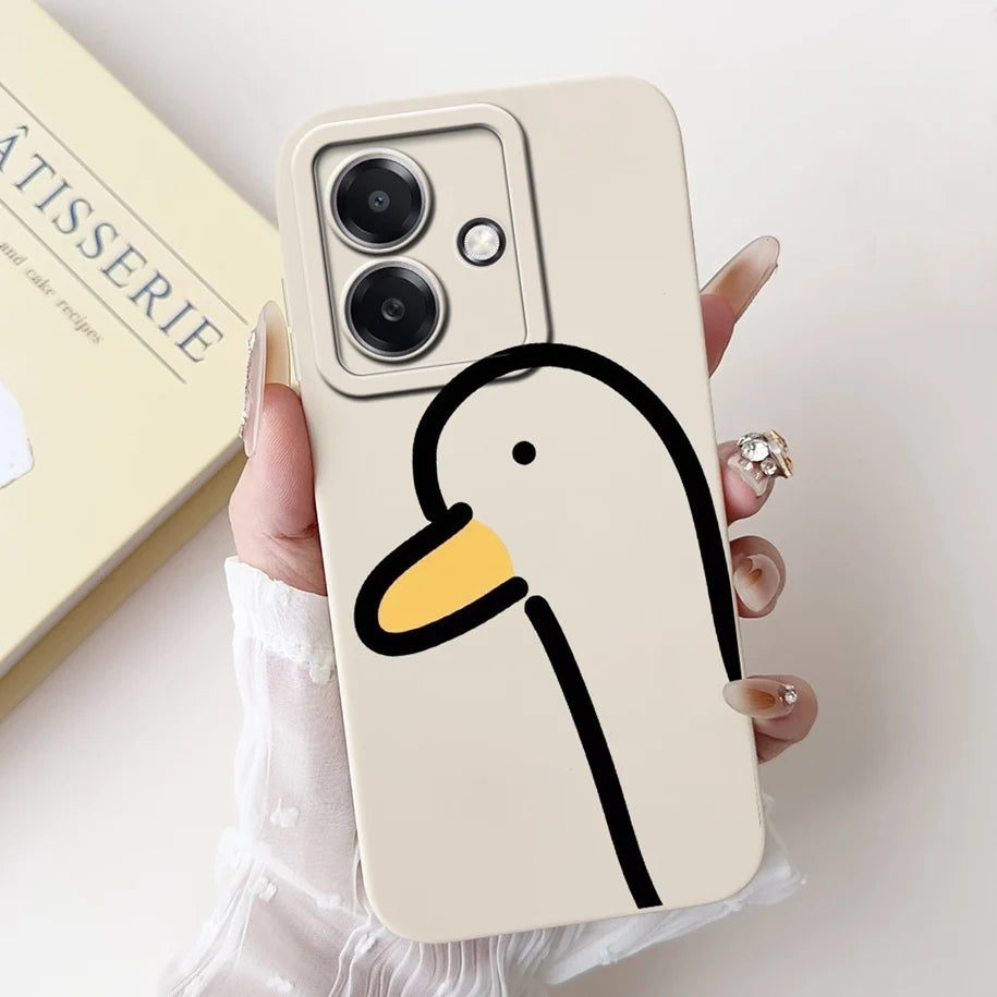 For Funda OPPO A3 A3x 4G Case 2024 Cute Panda Rabbit Soft Silicone Candy Painted Phone Covers For OPPO A40 5G OPPOA3 A 3x Bumper