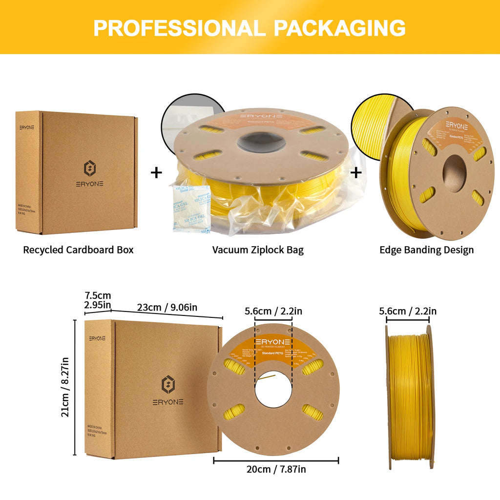 ERYONE 1/5/10KG PETG Filament 3D Print 1.75mm,Multicolor Available,1kg petg filament,3D Printing Filament Wholesal ,1KG/Spool
