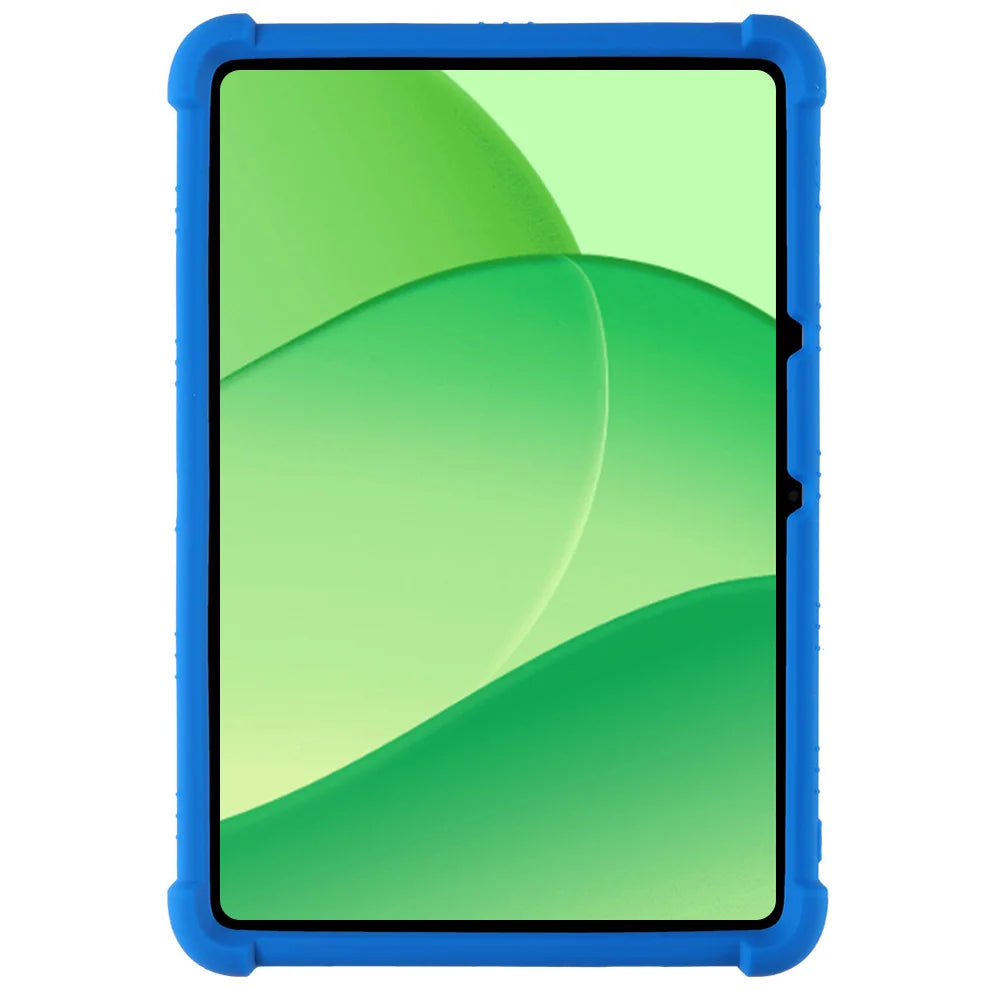 For Oppo Pad SE / OnePlus Pad Lite Silicone Case with Kickstand Rugged Protective Cover - Dark Blue