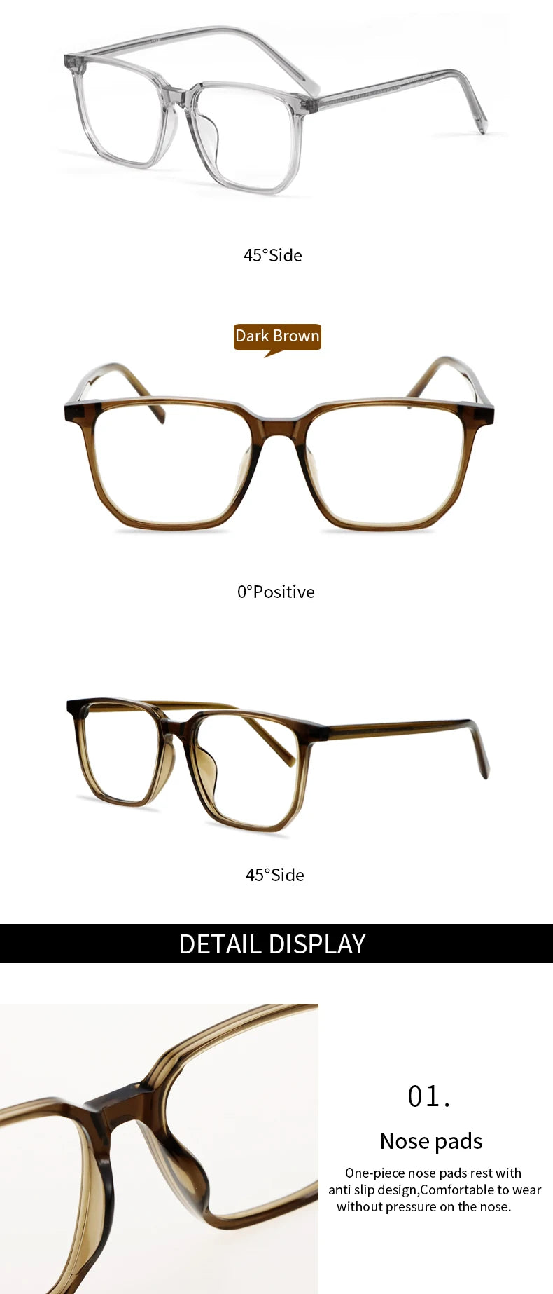 Photochromic Progressive Multifocus Computer Reading Glasses  Transition UV400 Sunglasses Multifocal Rectangular Readers