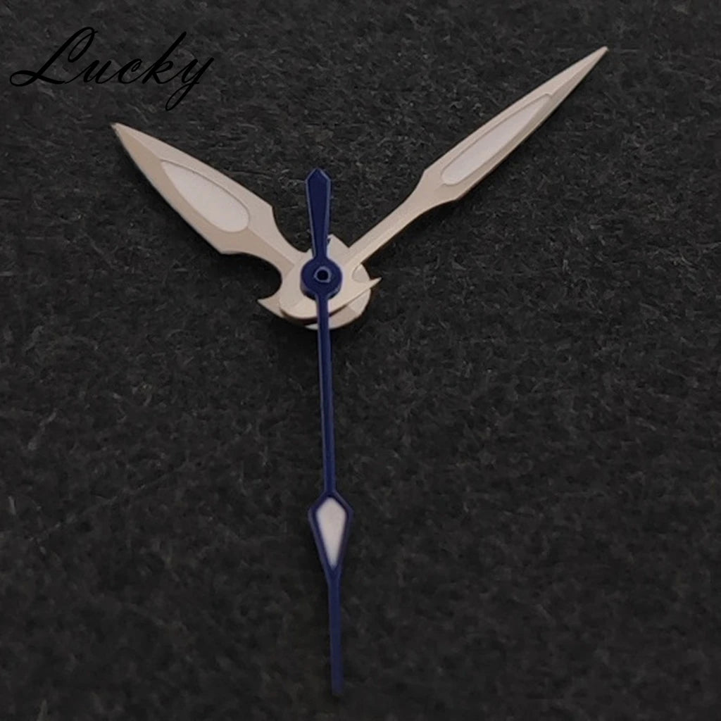 Silver Blue/Fish Design NH35 NH36 Watch Hands Green Luminous Watch Hands For NH34/NH35/NH36/4R/7S Movement Watches Accessories