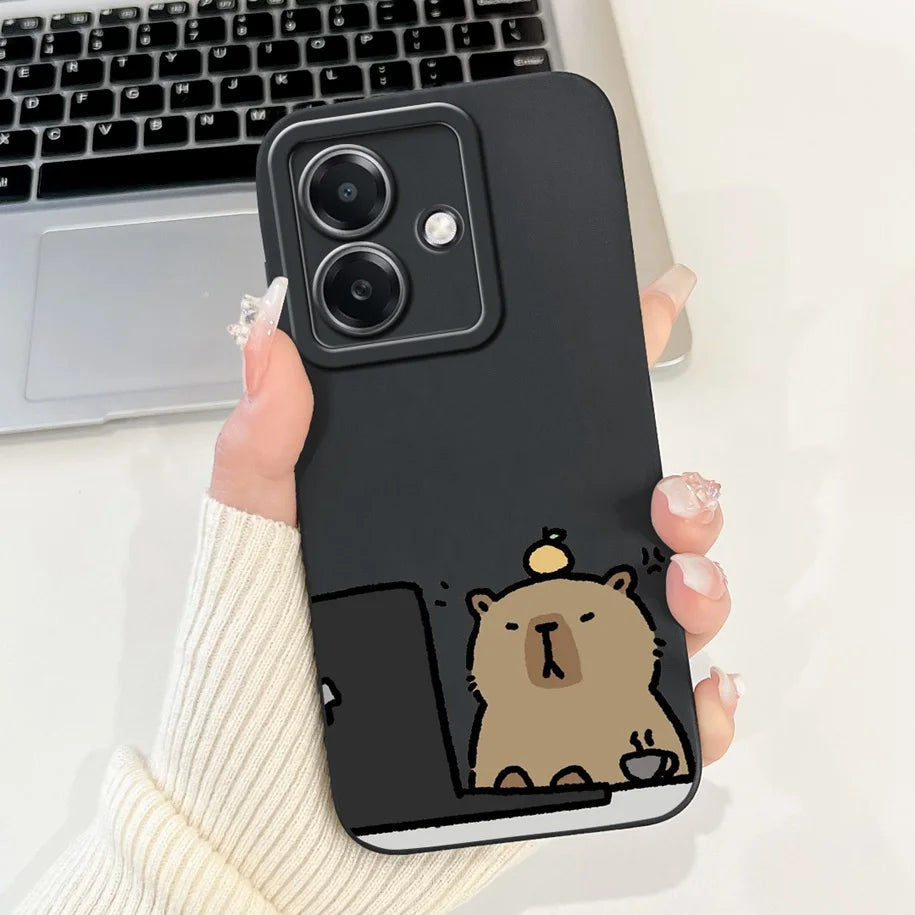 For Funda OPPO A3 A3x 4G Case 2024 Cute Panda Rabbit Soft Silicone Candy Painted Phone Covers For OPPO A40 5G OPPOA3 A 3x Bumper