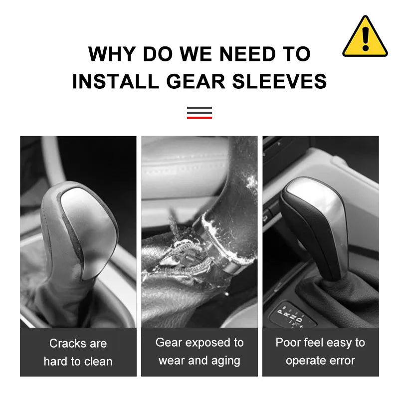 Car Shift Handle Cover Leather Shift Knob Decor Protective For Subaru Impreza Forester Outback Legacy Crosstrek XV Leone WRX BRZ