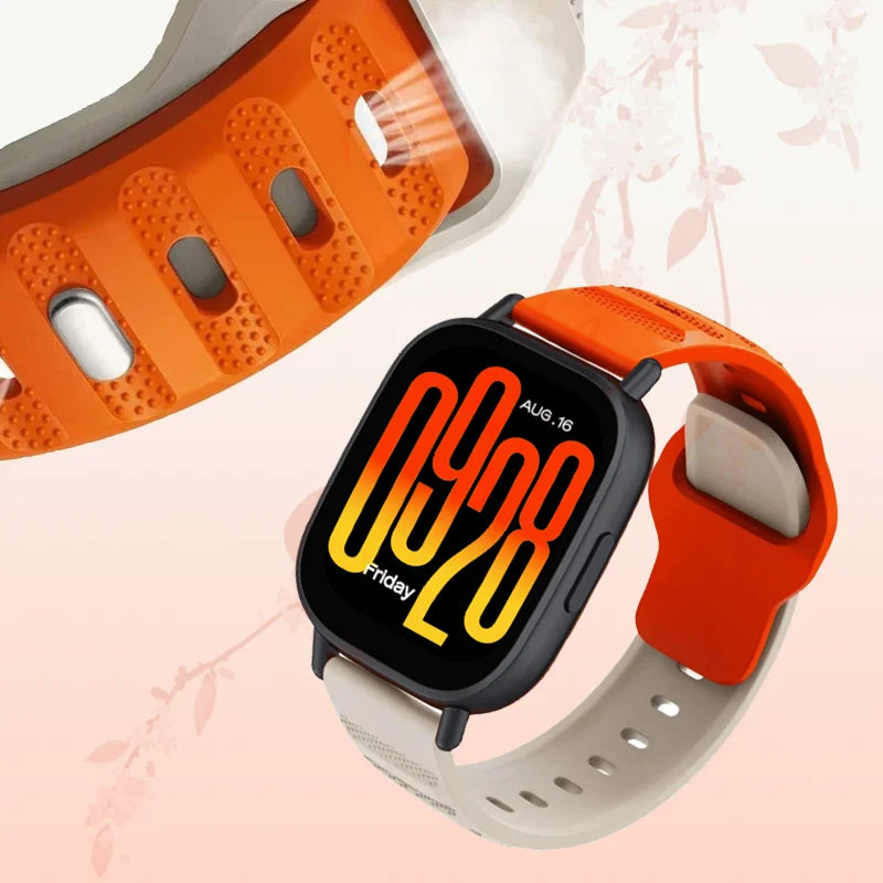 Sports Silicone Strap for Redmi Watch 5 Active/Lite Huawei Watch GT4/5/6 Pro Bracelet Wristband for Amazfit Active 2/Bip 6 Band