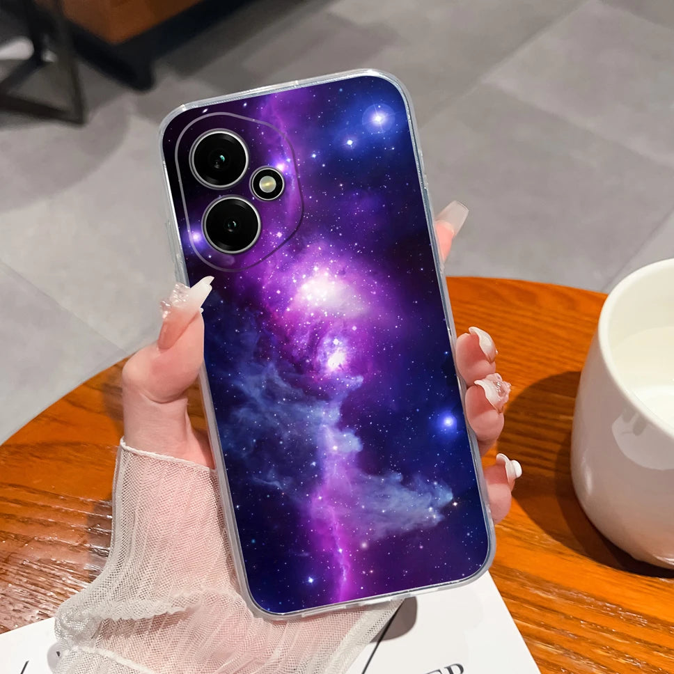 For Honor 400 Pro 5G Case Cute Astronaut Transparent TPU Soft Silicone Phone Back Cover For Honor 400Pro High Quality Funda Capa