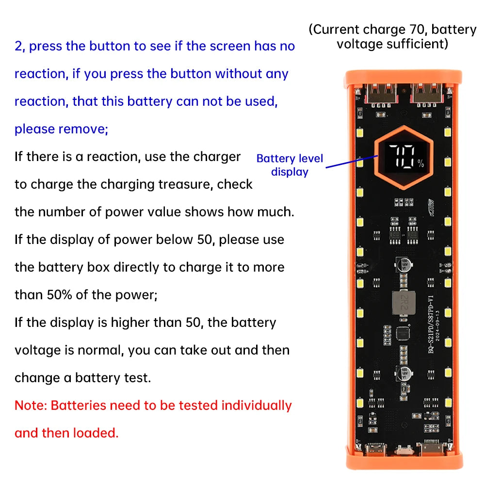 8 Slots 21700 Battery Case DIY Kit Mecha Transparent Quick Charge Flash Charger Battery Case Kit Power Bank Box Type C