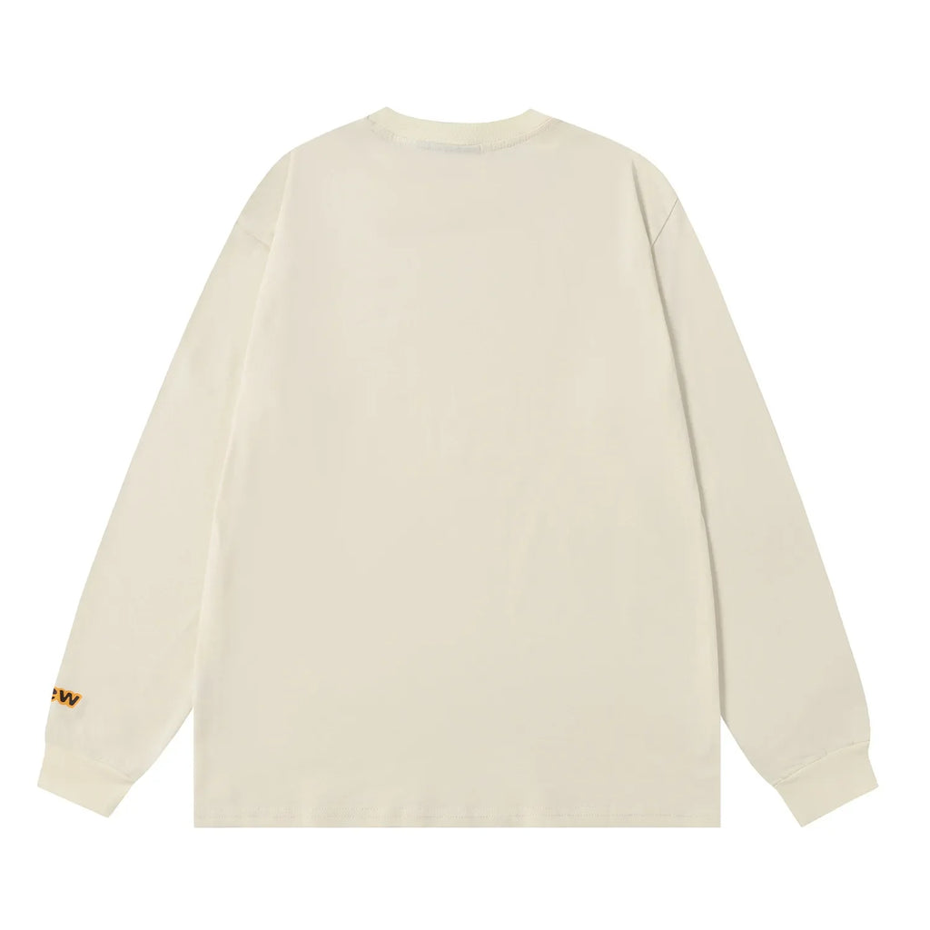 Drew House New drew T Shirt Men's and Women's Long Sleeve Tshirt Designer Luxury Pencil flower smiley face men clothing