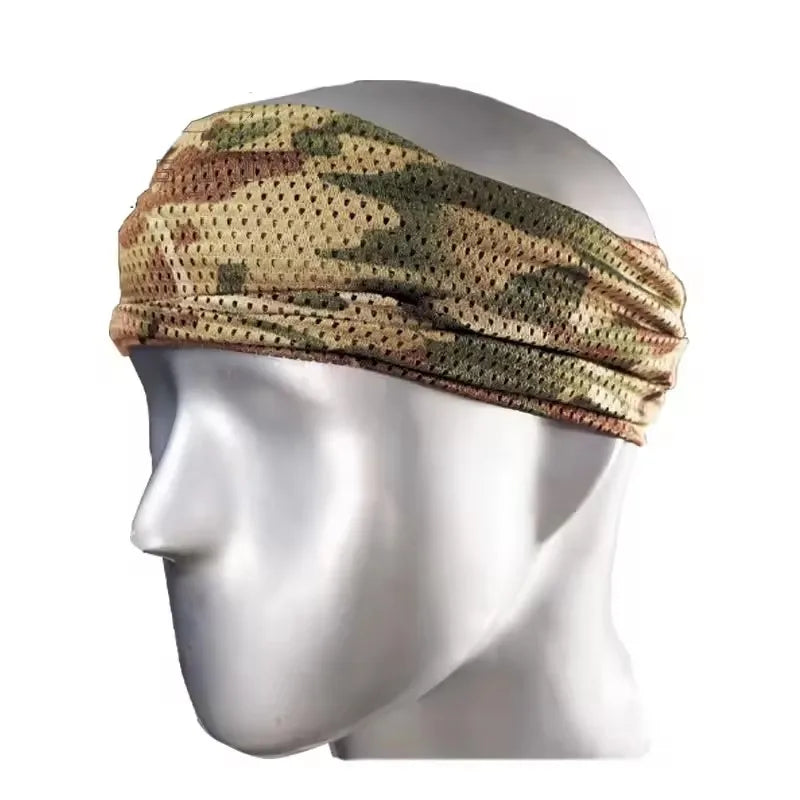 Lightweight Outdoor Cycling Sunscreen Face Shield Large Mesh Windproof Neckerchief Camo Mask Neck Gaiter Cover for Men Women