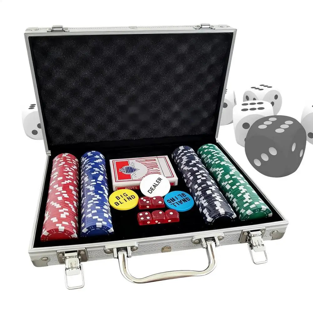 Poker Sets With Case Party Props No-Denomination Professional Poker Sets For Players Game Enthusiasts Collectors Event Planner