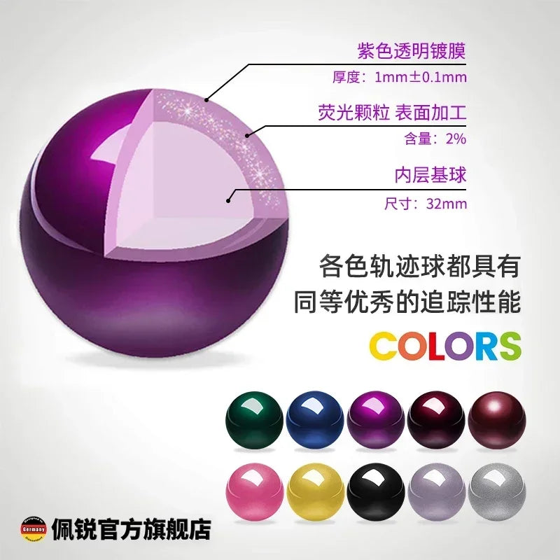 German Perixx303 Trackball 34mm SANWA 44/55mm Glossy High-precision 570ergo Drawing MouseBall Split Keyboard Trackball Accessory