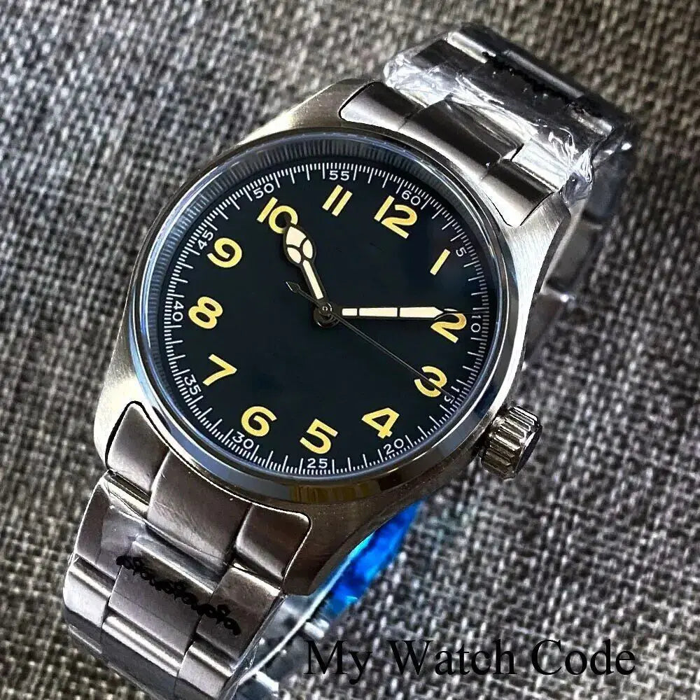 Tandorio Automatic Men's Watch NH35/PT5000 Movement 39mm CuSn8 Bronze/316L Steel 200M Waterproof luminous hands Sapphire Crystal