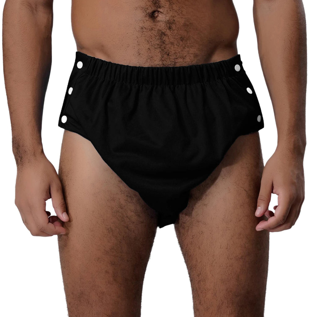 Adults Tear Away Diaper Cover Underwear  Adjustable Waist Leak-proof Reusable Adaptive Underwear for Elders Bedridden Patients