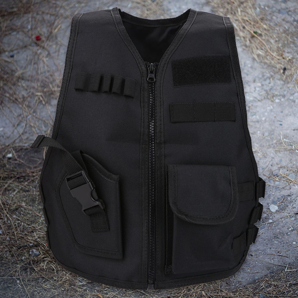 Boys Vest Kid Adjustable Vest Tactic Vest Breathable Children Kids Vest Protective Waistcoat for Outdoor Hunting  Games