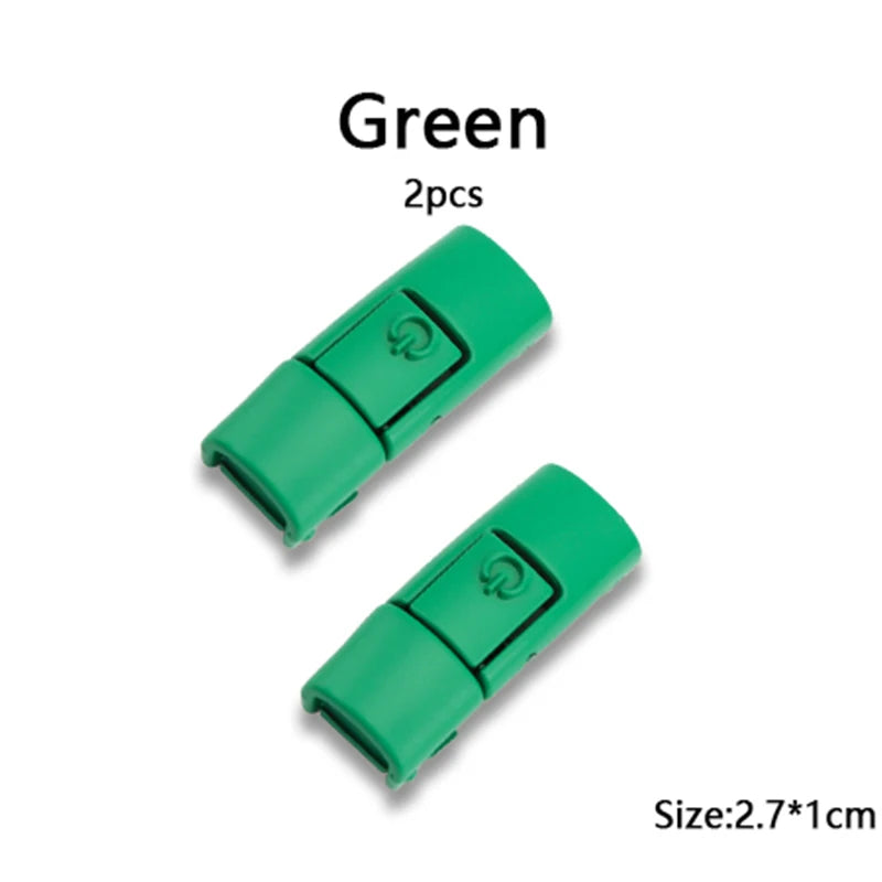 New Colorful Metal Shoelace Clip Press buckle Shoelaces Press Lock Shoes Accessories AF1 Sneakers Kits Metal Laces Tip
