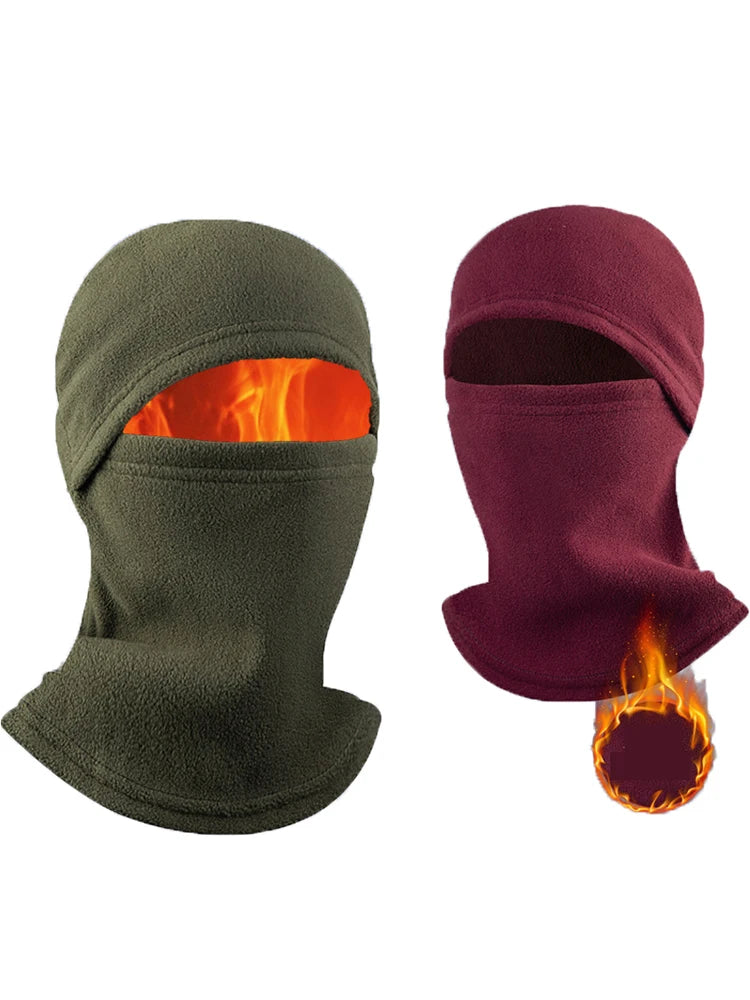 1/14Pcs Full Face Mask New Winter Thermal Fleece Warmer Motorcycle Cycling Hood Liner Sports Running Neck Warmer