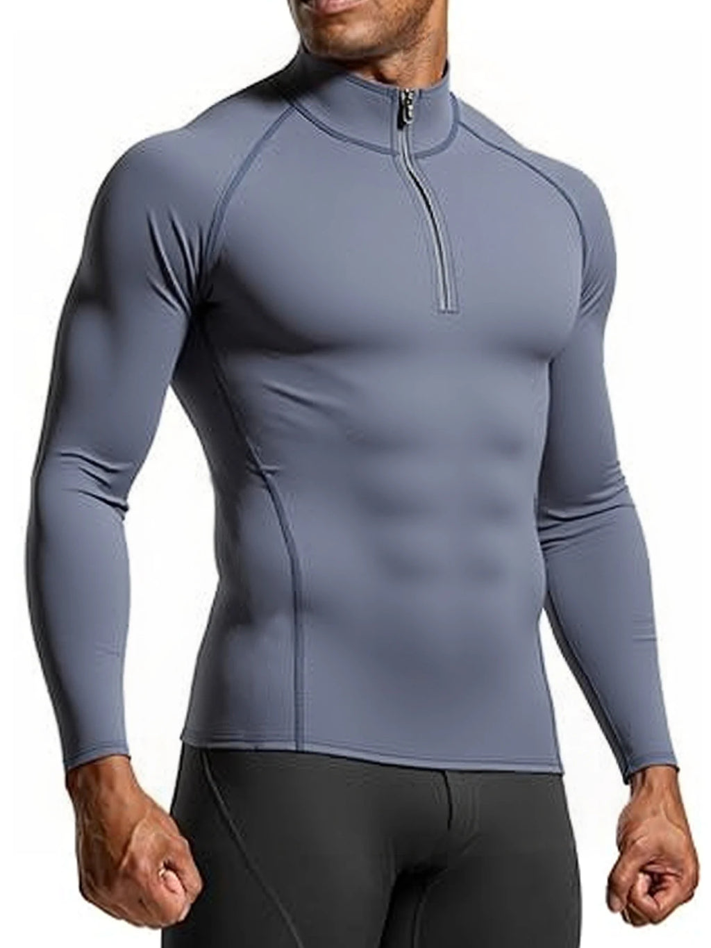 Men's Outdoor Sports Compression Training  Fitness Long Sleeve T-shirt Breathable Sweatshirt Fitness Elastic Sports Tops