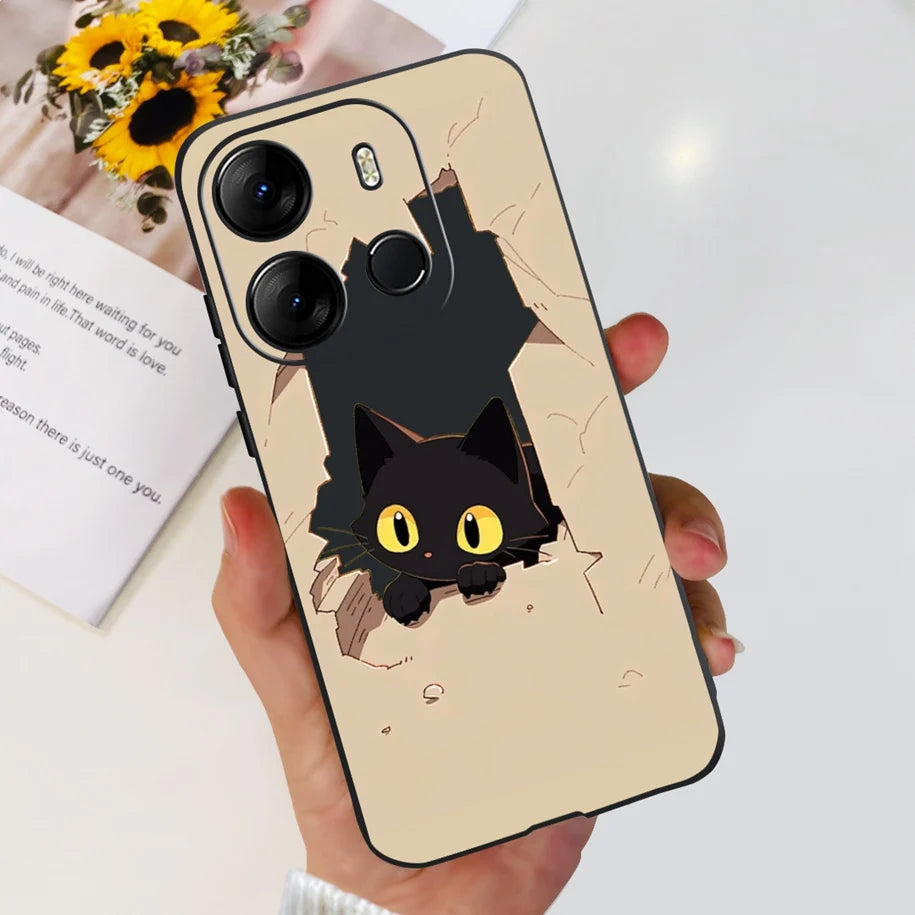 For Tecno Pop 7 Pro Pop7 Case Fashion Marble Soft Silicone Matte Coque For Tecno Spark Go 2023 Funda Pop7Pro BF6 BF7 BF7h Bumper