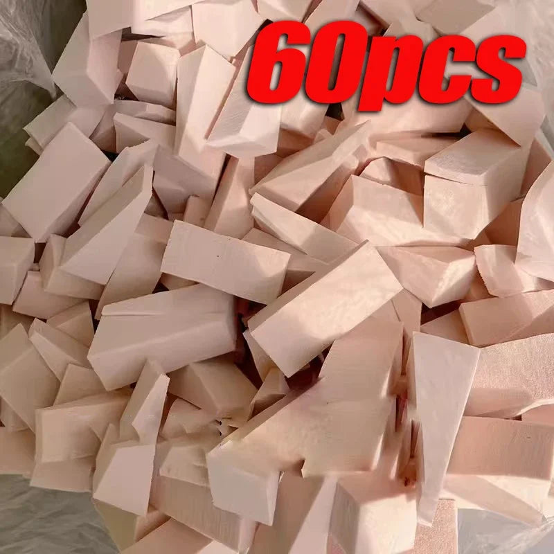 100pcs Foundation Makeup Sponge Block Hydrophilic Firm Sponge Non Latex Cosmetic Powder Puff Wet and Dry Makeup Puff Beauty Tool