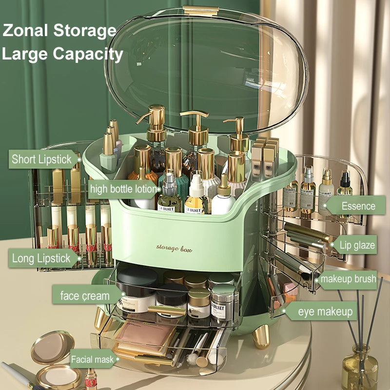 Cosmetics Storage Box Makeup Display Shelf Desktop Dressing Table Jewelry Organizer Box Bathroom Lipstick Skin Care Product Rack