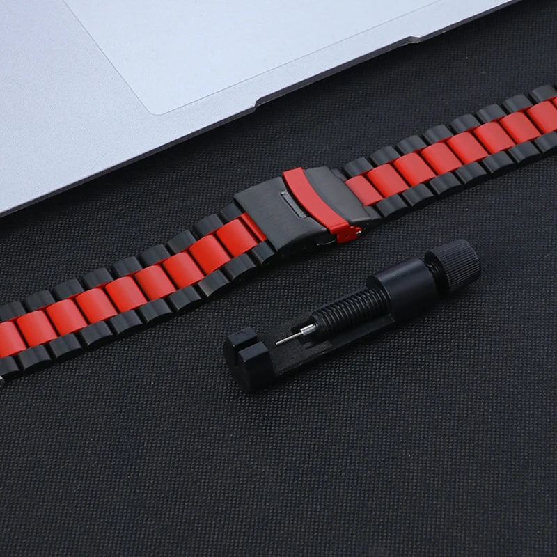 Luxury Stainless Steel Band For Amazfit T-Rex 3 Metal Strap Bracelet For Huami Amazfit trex 3 Watchband Correa Men Business Band