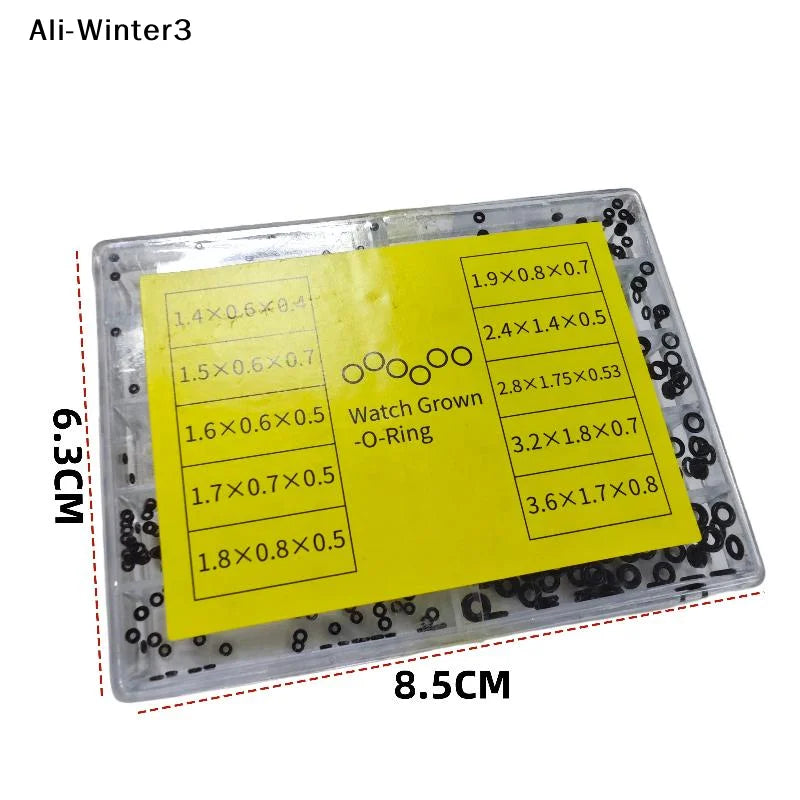 (YY)1 Box New Mini Rubber Washer O-Ring Watch Waterproof Watches Seals Watch Crown Gaskets Watch Repair Tools Watchmaker Tool