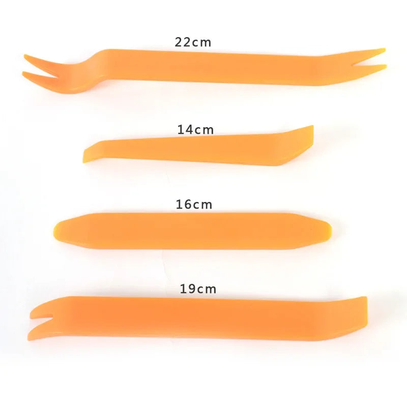1/4Pcs Plastic Auto Dismantle Tools Kit Car Radio Door Clip Panel Trim Dash Audio Removal Installer Pry Kit Refit Set