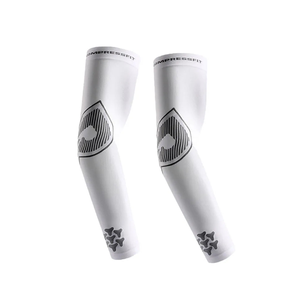 LOOGDEEL Summer UPF50+ Arm Sleeves Cool Feeling Breathable Ice Silk Cycling Sleeve Running Fishing Sunscreen Arm Support Unisex