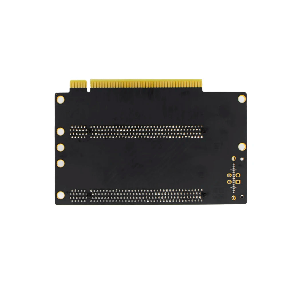 PCIe 3.0 x16 to X8X8 Expansion Card PCIe-Bifurcation Gen3 x16 to x8x8 40.4mm Spaced Slots with Heightened SATA Power Interface