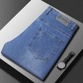 Summer Thin Mens Clothing Cowboys Slim Straight Jeans Men Denim Pants Casual Regular Fitness Men's Trousers Light Blue 2025