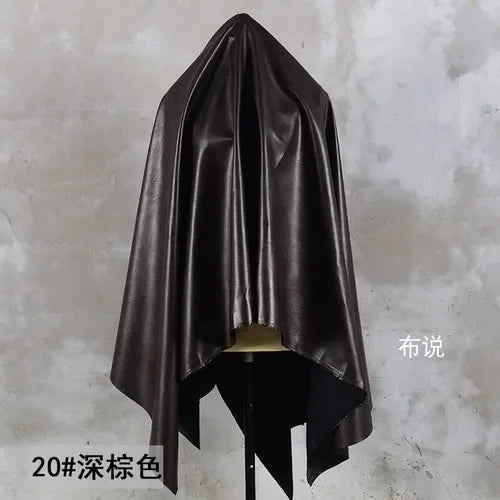 PU Soft Leather Fabric Artificial Leather Waterproof Micro Elastic Clothing Bag Designer Cloth Apparel Diy Sewing