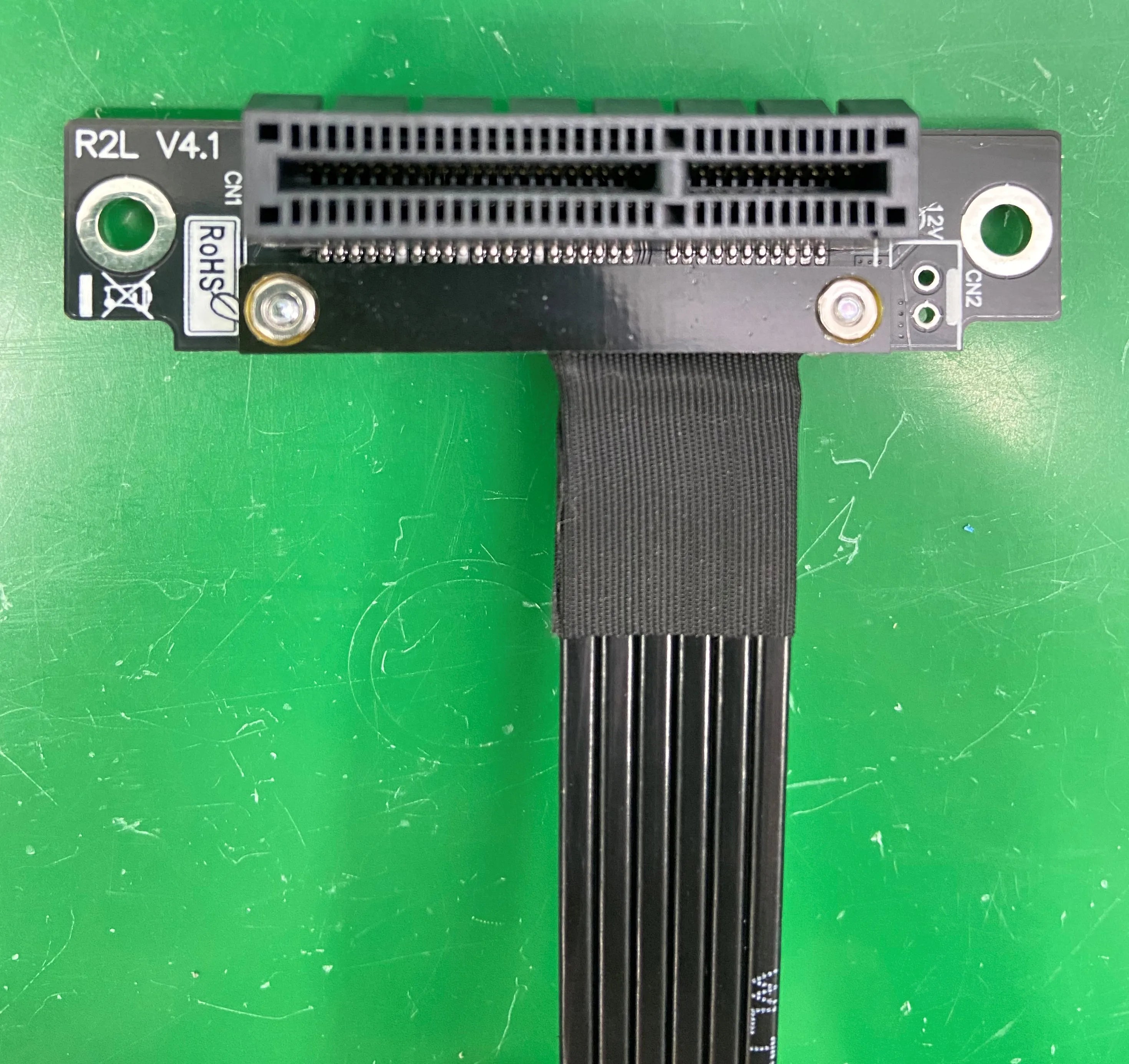 Gen4 Riser Card PCIE 4.0 x1 Male To x4 Female PCI Express PCI-E 4X 1X PCI E Riser Extender Ribbon Wire 90 Degree Right Angle GPU