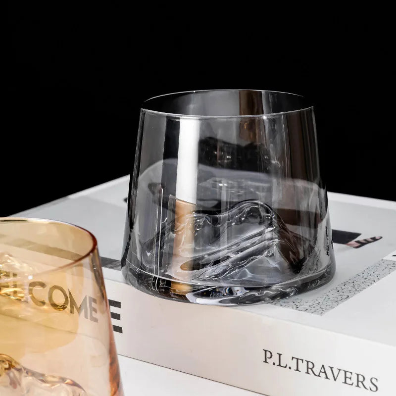 Crystal Glass Whiskey Cup, Japanese Liquor Glass, Clear Iceberg Glass, Suitable for Vodka, Liqueur, Tequila, Shochu, Cocktail