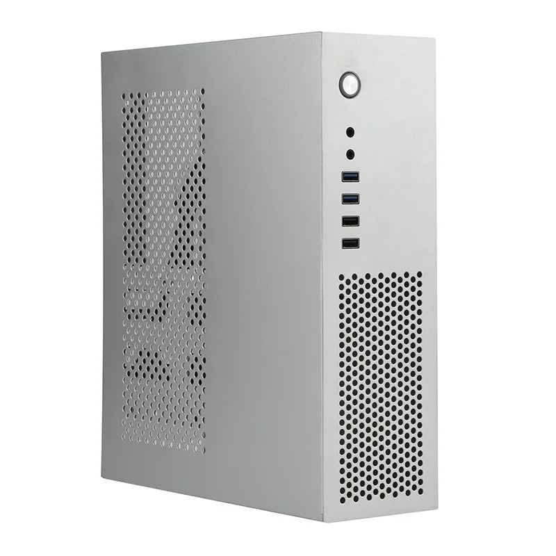 A10 7.3L M-ATX Chassis A4 HTPC Portable Half-Height Graphics Card Computer PC Support PCIe 2.5' SSD Drive Mini Flex PSU Case