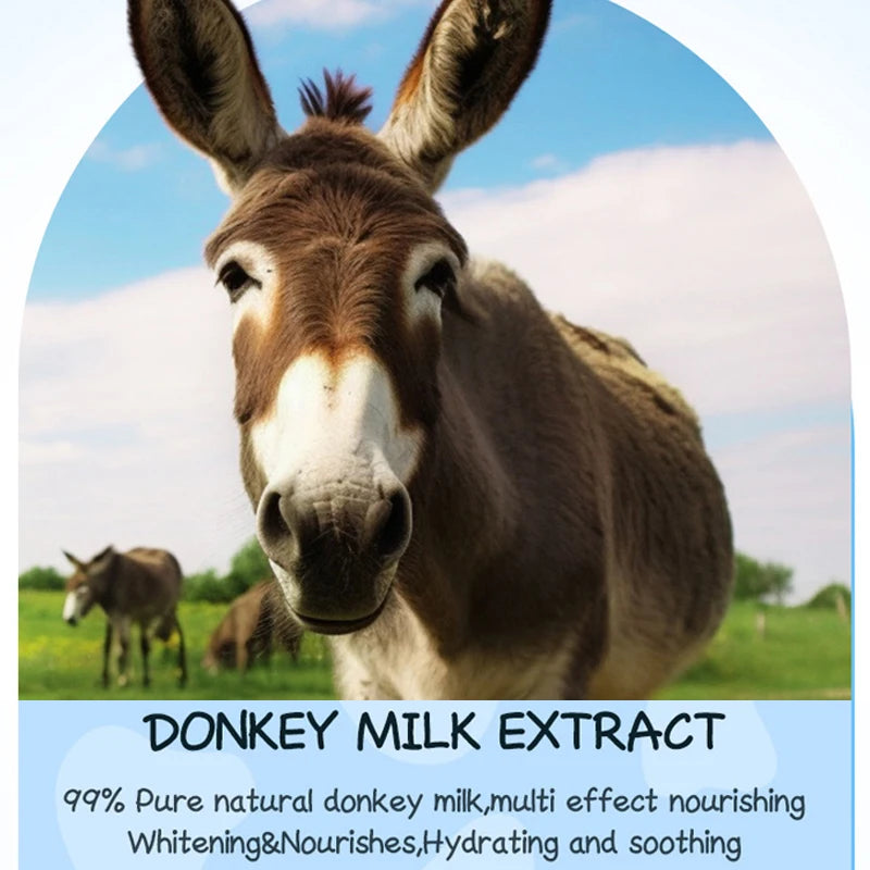 Donkey Milk Skin Care Set Strong Whitening Face Cream Dark Spots Brighten Facial Serum Anti-aging Firming Essence Skincare