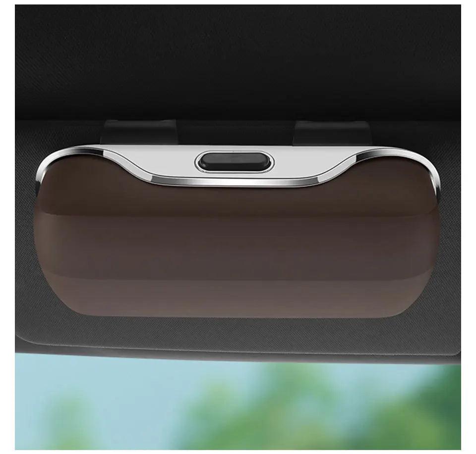Portable Press Switch Car Glasses Box For Changan CS85 Oshan X7 CS35 PLUS UNIT UNIK CS55 CS95 Eyeglasse Case Sunglasses Holder