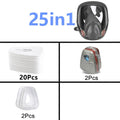 15 in 1 full face mask, reusable, wide field of vision, widely used in paint and welding woodworking 6800 respirator