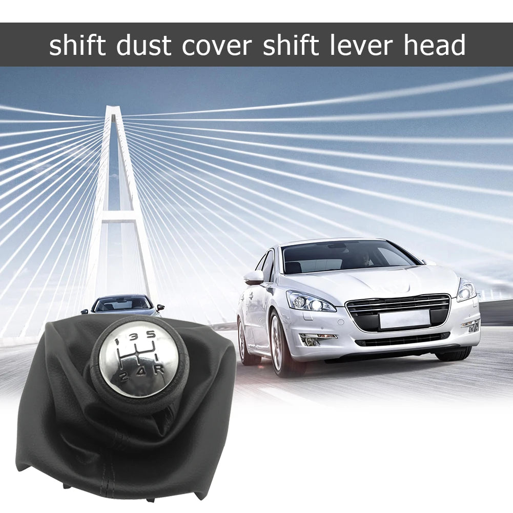 5 Speed Gear Shift Knob Shifter Boot Excellent ABS Plastics Prolonged  for Peugeot 307 207 406 Citroen C3 C4 C5