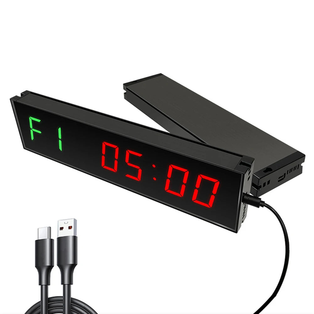 Digital Gym Timer Wall Mounted LED Digital Countdown Clock Sports Training Clock Crossfit Gym Fitness Training Timer with Remote